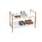 Organize It All Sonora Bamboo 2-Tier Stackable Shoe Racks, 2ct.